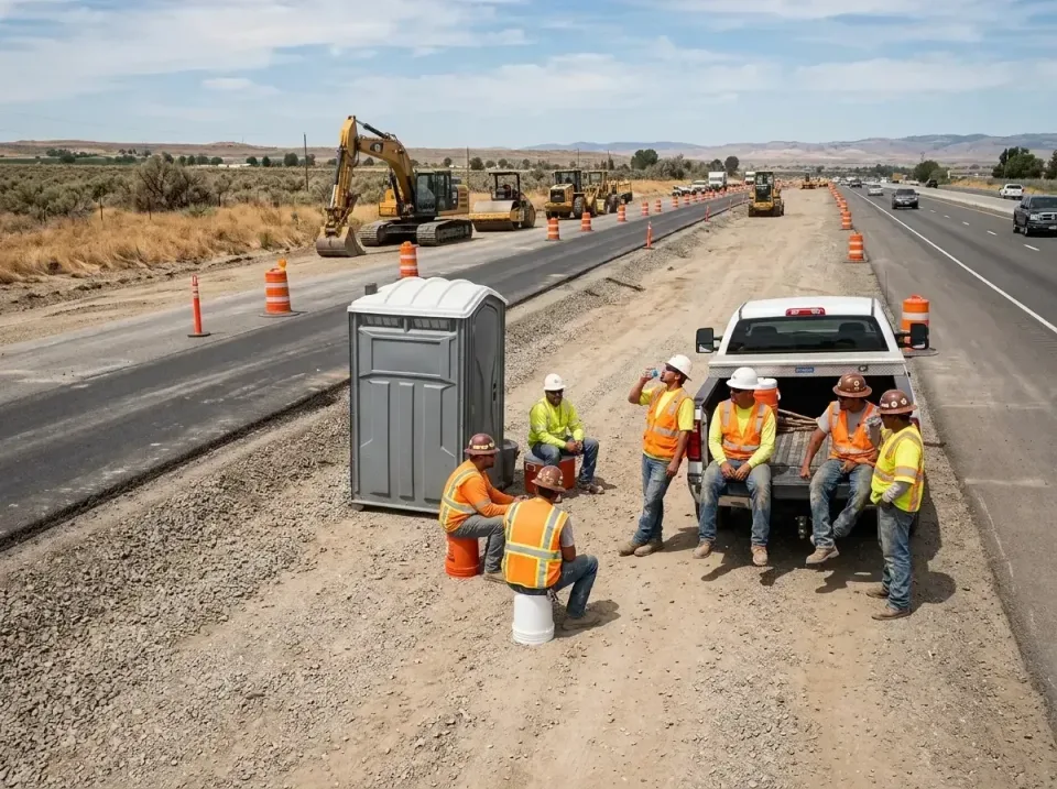 highway-road-construction-crew-007 — frequently asked questions, Porta Potty and Restroom Rentals in Fife, WA